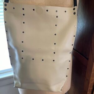 Leather tote shoulder bag